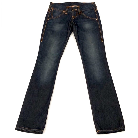 True Religion Vintage Leather Patch Straight Jean - Picture 4 of 10